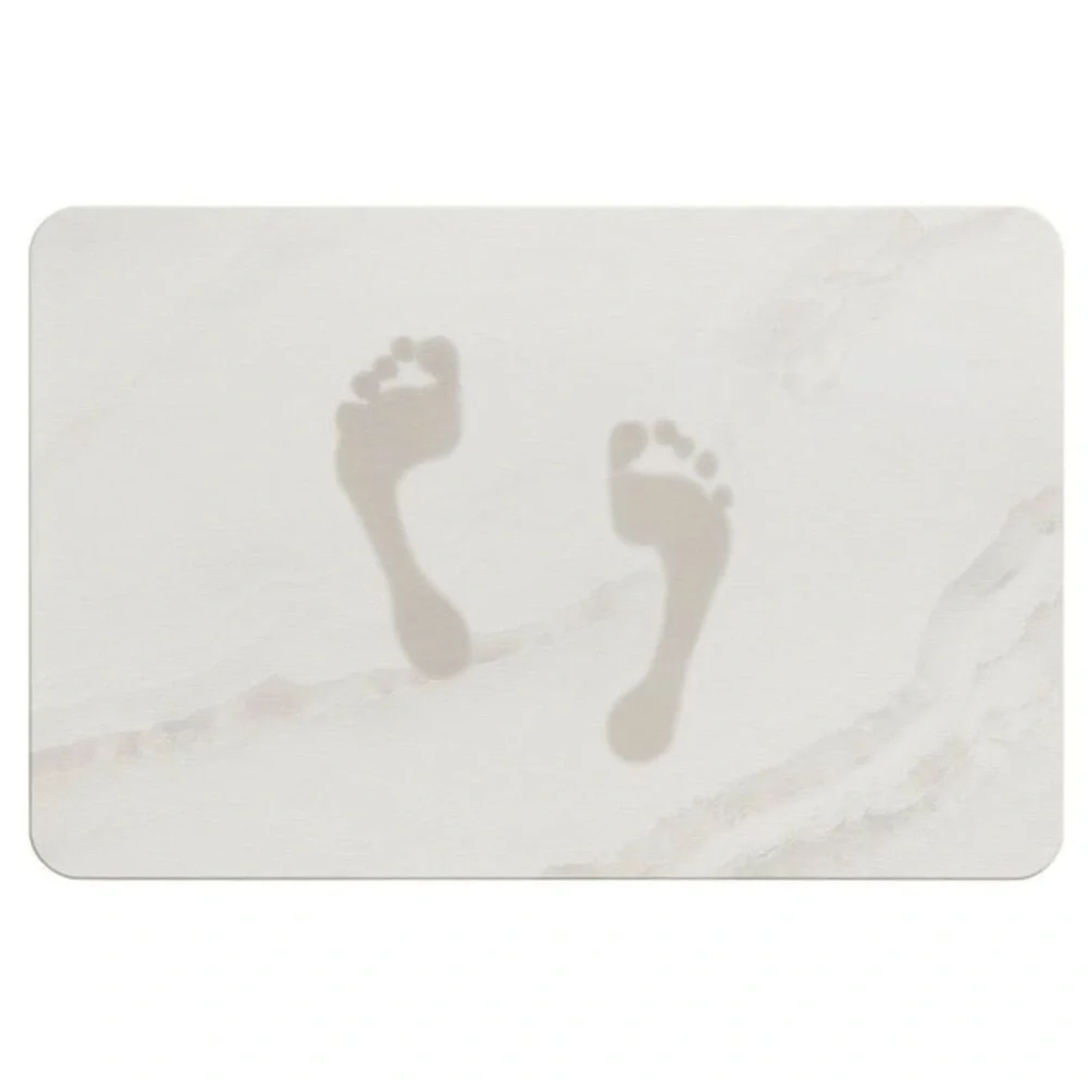 NEW! Diatomaceous Stone Hard Bath Mat, Marble